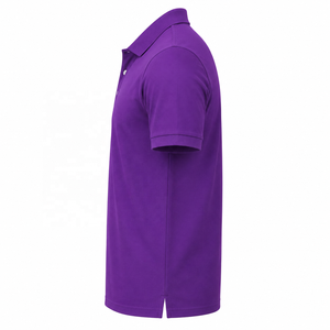 Custom Logo Men’s <b>Polo</b> <b>Shirt</b> <b>Purple</b> Cotton Polyester Short Sleeve Plain <b>Polo</b> T <b>Shirt</b> OEM ODM Casual Golf <b>Polo</b> <b>Shirts</b> for Men - Product Image 2