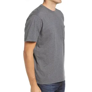 220 Grams Men's Black <b>Polyester</b> Knitted Basic <b>T</b>-<b>Shirt</b> Front Oversized Neck Short Sleeve Loose Fit Casual Streetwear Anti-Shrink - Product Image 2