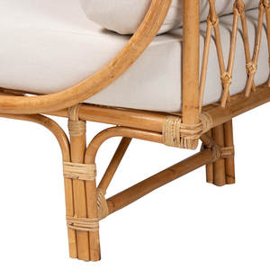 Modern Bohemian <b>Rattan</b> <b>Daybed</b> Handcrafted Turning Tool for Outdoor Living - Product Image 5