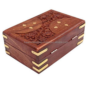 Caja cuadrada de diseño de almacenamiento de joyería de producto estándar superior para caja de madera múltiple artesanía india alta calidad nuevo diseño 2025 - Product Image 2