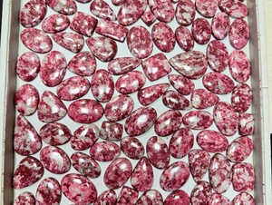 Trimurti Gems Natural Pink Thulite Cabochon Gemstone | Polished Loose Stone Jewelry Making DIY <b>Cheap</b> Price Customizable Size, - Product Image 3