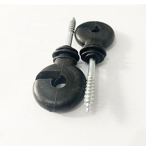 Fence Ring Post Wood Post Insulator with Insulator Socket <b>Tool</b> Electric Fence Insulator - Product Image 1