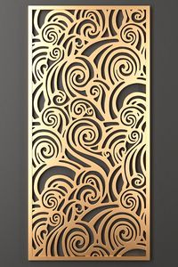 Panel Decorativo Separador de Ambientes de Metal Cortado con Láser Estilo Art Deco, Revestimiento Impermeable, Instalación Rápida y Fácil - Product Image 2