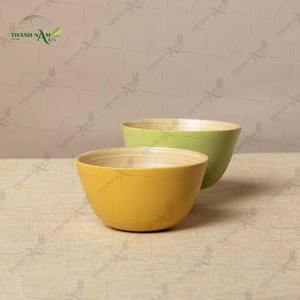 ชามไม้ไผ่สาน ดีไซน์งานฝีมือจากธรรมชาติ สำหรับบ้านและห้องครัว โซลูชั่นภาชนะบนโต๊ะอาหารที่เป็นมิตรต่อสิ่งแวดล้อม - Product Image 2