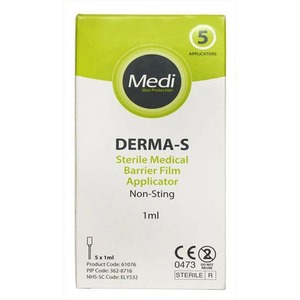 Medi Derma-S Total Barrier, Aplicador de Película Protectora para la Piel, Solución en Aerosol de Película Protectora para la Piel, 1 ml / 3 ml, Paquete de 5 - Product Image 2