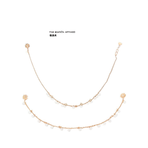 Fine Body Chain Matte Floral Ear Chain - Product Image 3