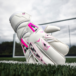 Guantes de portero de fútbol profesionales para adultos de látex, antideslizantes, con protección para los dedos, de goma PU, silicona, gel, agarre tipo gecko - Product Image 2