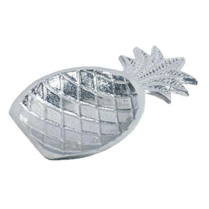 Vente en gros de plateau de service en forme de feuille plateau en métal fini argent de qualité supérieure pour hôtels et restaurants plateau de service en forme de feuille - Product Image 6