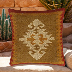 Modern Square Hand Woven 100% Organic Jute Outdoor Living Room Home Hotel Decor Sofa Cushion - Product Image 2