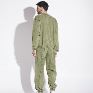 Ensemble de survêtement vintage sur mesure pour homme, coupe ajustée, 100 % coton léger 300g, idéal pour l'été - Product Image 2