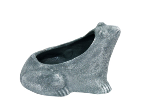 Figura Decorativa de Rana en Hierro Gris Chapada en Oro, Duradera, para Decoración de Mesa - Product Image 4