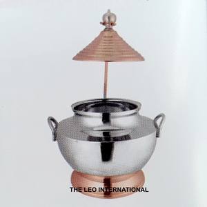 Plat de service en acier inoxydable de qualité supérieure, design moderne, couleur argent, pour hôtels et restaurants. - Product Image 4