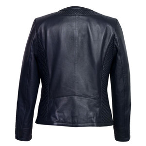 Chaqueta de Motocicleta de Piel de Cordero de Alta Calidad para Mujer |   Forro de Algodón Grueso, Resistente al Viento, Transpirable, Elegante y Duradero para Primavera/Otoño - Product Image 4
