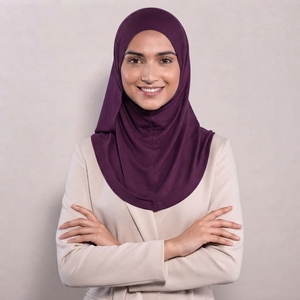 Premium Satin Feel Plain Hijab Scarf <b>Silk</b> Feel <b>Head</b> <b>Wrap</b> Custom OEM ODM Textile Manufacturer - Product Image 4