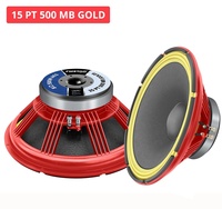 Altavoz Profesional Portátil Sweton 15 PT 500 MB GOLD de 15 Pulgadas para Bajos Medios, Potencia de Programa de 1000W, Bobina de Voz de 77mm, Carcasa Fundida a Presión