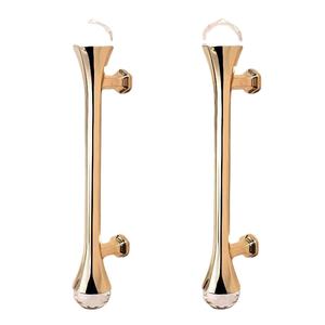 Manija de Puerta de Latón Antiguo de Lujo con Acabado Dorado, Manija de Puerta Principal Decorativa Resistente para Entrada de Casa, Hotel u Oficina - Product Image 3