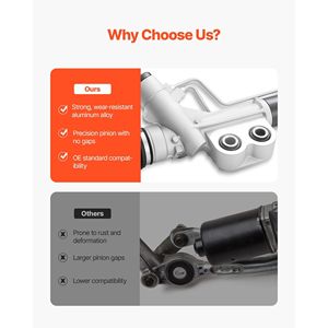 Ensemble crémaillère de direction assistée hydraulique avec soufflet de protection compatible Nissan Frontier 2ème génération 2005-2020 - Product Image 3