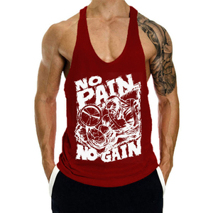 Camiseta Deportiva Personalizada para Hombre, Transpirable, Ecológica, de Spandex/Algodón, Tejida, con Parches, Casual, de Secado Rápido, Cuello Redondo, Sin Mangas, para Gimnasio - Product Image 5