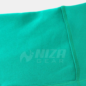 Sweat-shirt en molleton vert à col rond pour homme, coupe classique, décontracté, avec poche, impression par transfert thermique, logo personnalisé, service OEM - Product Image 4