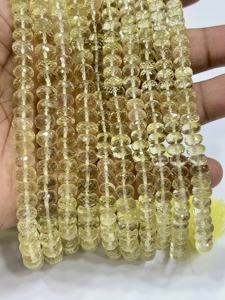 Cuentas de Piedras Preciosas para la Fabricación de Joyas, Cuentas Facetadas de Cuarzo Limón Natural AAA, 8 mm, Hilo de 8 Pulgadas - Product Image 5