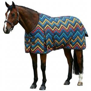 Couverture d'extérieur imperméable pour chevaux, pour la protection contre le froid, en polyester ripstop 600D, matériau durable - Product Image 1
