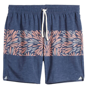 Men Swim Shorts Floral Panel Design Beach Shorts Quick Dry Board Shorts <b>Elastic</b> Waist Summer Swimwear OEM ODM Supplier - Product Image 1