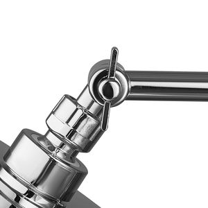 Brazo de Extensión para Cabezal de Ducha de Latón de 16 Pulgadas, Flexible, Ajustable en Ángulo y Altura, Acabado Cromado, Accesorios para Grifo de Baño G1/2 - Product Image 3