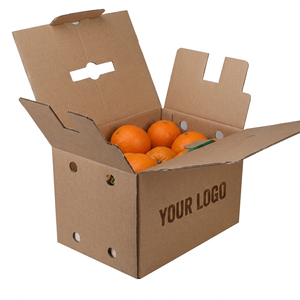 Boîte en carton ondulé recyclé écologique, imprimée sur mesure, pour fruits, emballage d'expédition, boîtes pour la vente au détail - Product Image 2