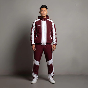 <b>Y2K</b> Streetwear Reflective <b>Tracksuit</b> Lightweight Polyester and Nylon Satin Spring Windbreaker Jacket Pants Set with Mesh Lining - Product Image 1