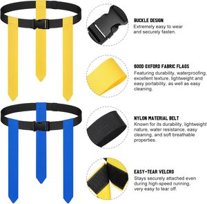Cross Border Custom Brand Rugby Flag Belt PVC <b>Ribbon</b> Youth Strap Adjustable Length Sports Practice Air Buckle Model AA-ZT-589 - Product Image 3