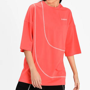 Camiseta Larga Oversize de Moda Urbana para Mujer, Estilo Casual y Moderno, Camiseta Regular para Mujer 2026 - Product Image 5
