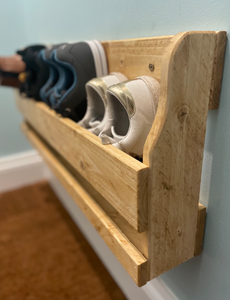 Banc de rangement pour chaussures avec coussin rembourré, organisateur d'entrée pour la maison, siège pratique et rangement en bois multi-compartiments - Product Image 3