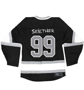 Maillot de hockey sur glace personnalisé OEM, 100% polyester, transfert thermique ou broderie, fabricant en gros - Product Image 2