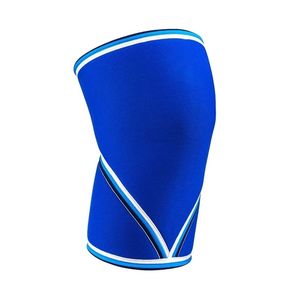 Powerlifting <b>Knee</b> Sleeve Royal Blue White Contrast Stripe Neoprene 7mm Squat Patellar <b>Support</b> Gym Weightlifting <b>Knee</b> Sleeve Pair - Product Image 2