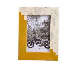 Premium Handmade Indian Photo <b>Frame</b> by Stylenest Natural Horn and <b>White</b> Bone Design - Product Image 2