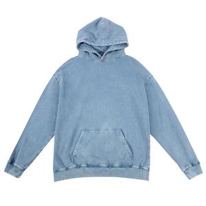 Faible quantité minimale de commande personnalisé logo blanc hoodies pull hommes 100% coton noir lavage à l'acide sweat à capuche oversize vintage lavé à capuche hommes et femmes - Product Image 4