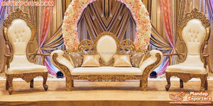 5 ensemble de canapé game of thrones roi moderne pour mariage, luxueuse, pour mariage asiatique, couronne de canapé, accessoire de scène pour marié mariée, vente en gros - Product Image 4