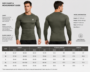 Chemise de compression à manches longues pour homme X Sports City, vert olive, séchage rapide, coupe sportive, logo sur le devant, vêtements décontractés, fabriqué au Pakistan, OEM - Product Image 6
