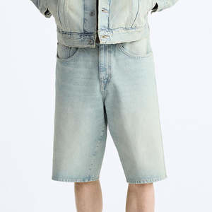 Shorts en jean baggy vintage Best2025 pour hommes – Vente en gros de shorts de travail amples pour hommes - Product Image 1
