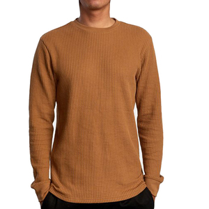Suéter Deportivo Casual para Hombre, Gris, Térmico, de Manga Larga, Cuello Redondo, Estampado, Corte Regular, con Logotipo Frontal, Transpirable, de Franela - Product Image 5