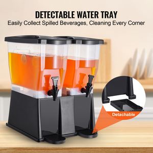 Dispenser per Succhi in Plastica da 5L con 2 Rubinetti e Coperchi per Feste - Tè Freddo e Limonata - Product Image 5
