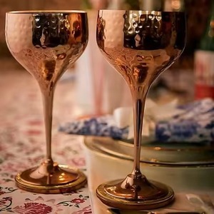 Gobelet à vin en acier inoxydable personnalisé de qualité supérieure, gobelet à boire réutilisable, verre à vin élégant pour restaurant, événement - Product Image 4