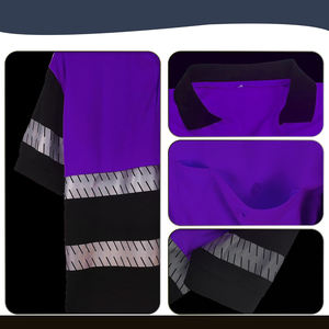 Camisa de Trabajo Reflectante de Alta Visibilidad en Colores Brillantes, Manga Corta, Tela Transpirable, con Bolsillo en el Pecho - Product Image 4