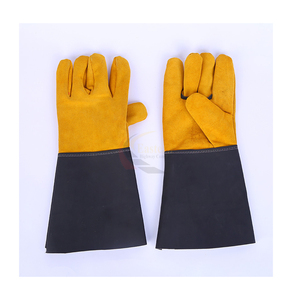 Guantes de Trabajo de Cuero Vacuno de Alta Calidad para Hombre, Guantes de Seguridad Industriales para la Construcción - Product Image 5