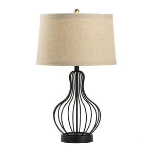 Lampe de table en forme de champignon en bronze avec base conique E27 LED, lumière chaude pour la décoration du salon, design minimaliste, grande taille - Product Image 4