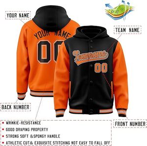Chaqueta de Invierno Cálida y Cómoda para Hombre, Estilo Letterman, con Cuello Alto, Logotipo Frontal, Resistente al Viento, Transpirable, de Secado Rápido, Alta Calidad y Ecológica - Product Image 6