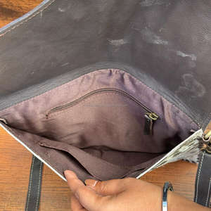 Bolso bandolera de piel auténtica de diseñador de lujo de alta calidad para mujer - Product Image 6