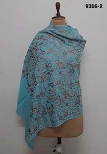100% <b>Wool</b> With Fine Embroidery Shawls Or <b>Scarf</b> - Product Image 3