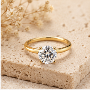 <b>Unique</b> Design 1.5 TCW and Women's Jewelry VVS1 Round Cut Moissanite Diamond Ring <b>for</b> Wedding & Engagement luxury <b>Gifts</b> <b>for</b> <b>her</b> - Product Image 5