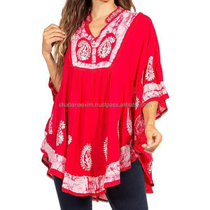 ชุดเดรสแขนกุดพิมพ์ลายบาติกสวยงามซักได้ชุดเดรสชายหาดปกปิดเสื้อผ้าชายหาดจากโรงงานโดยตรง - Product Image 4